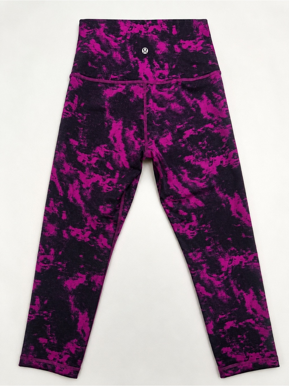 lululemon athletica Black & Purple Tie-Dye High-Rise Leggings